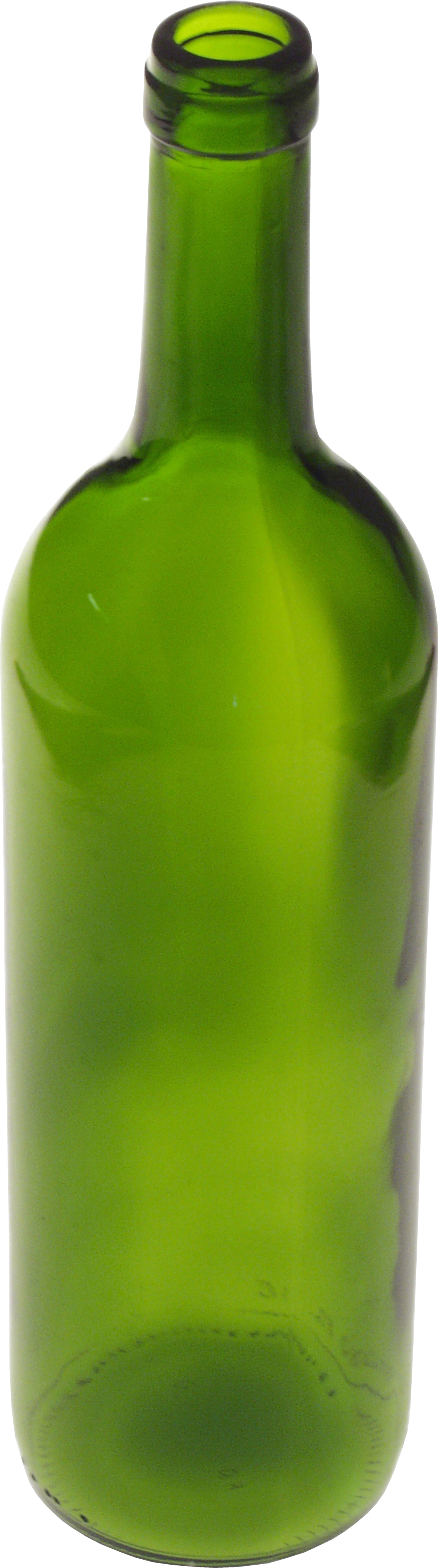 Glass Green Bottle Transparent PNG Image