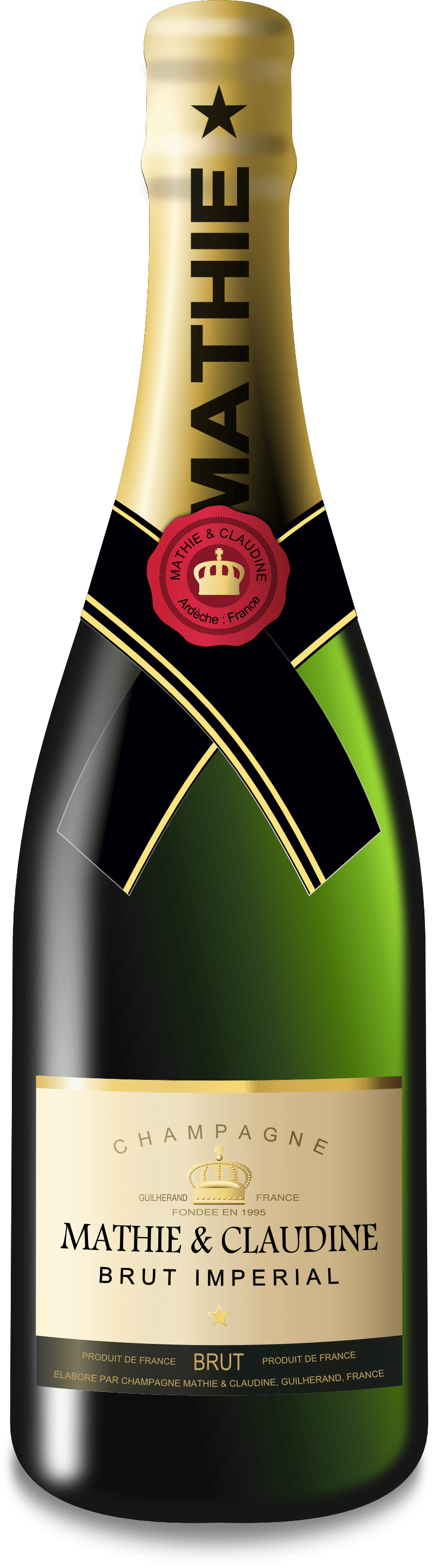 Champaign Bottle Transparent PNG Image