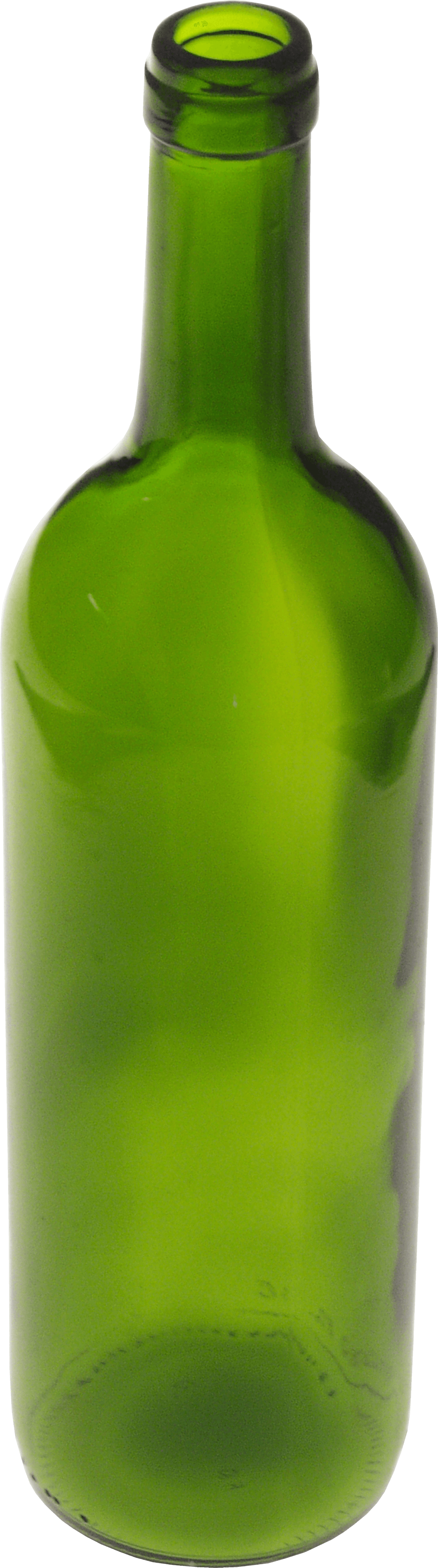 Greem Glass Bottle Transparent PNG Image
