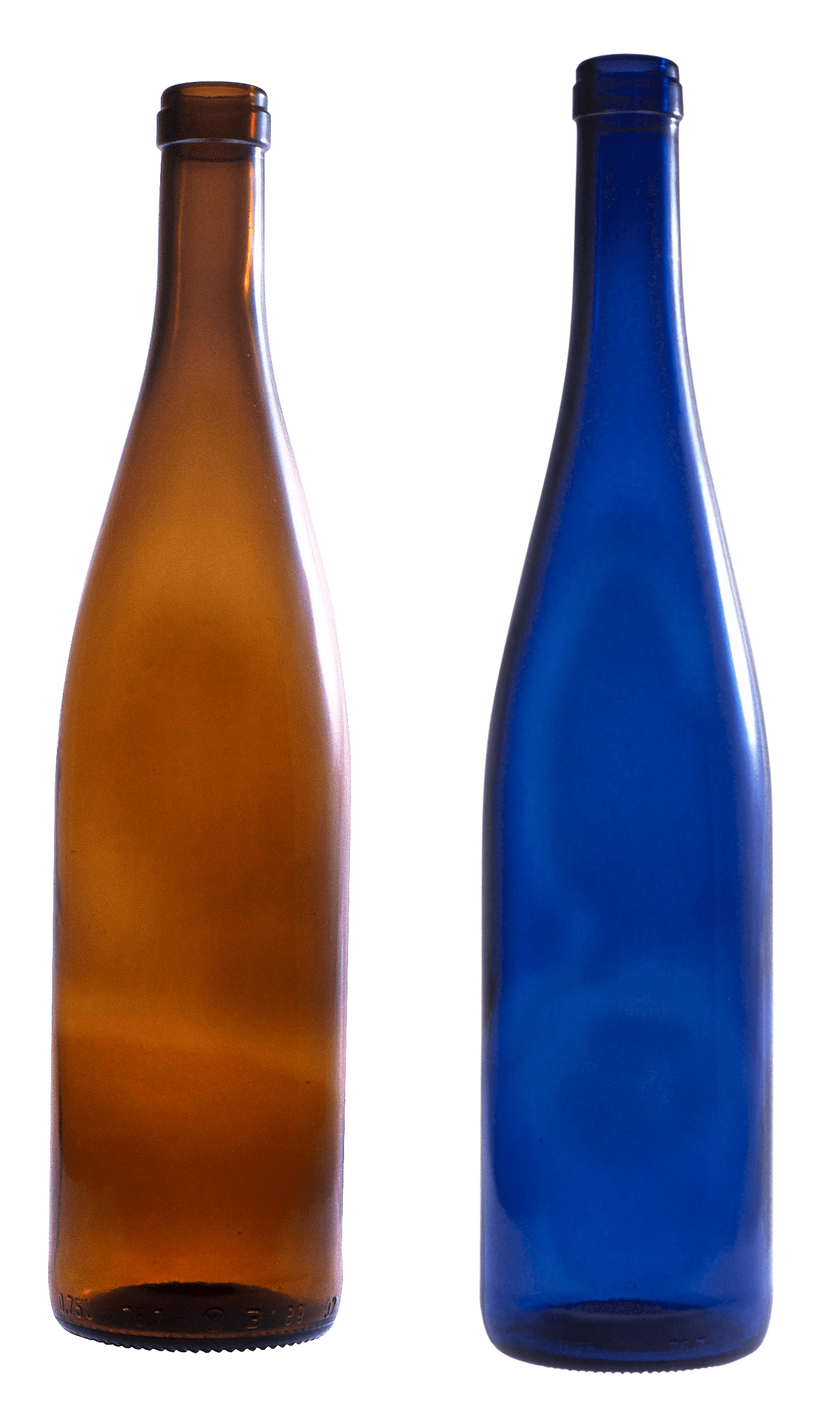 Glass Empty Bottles Transparent PNG Image