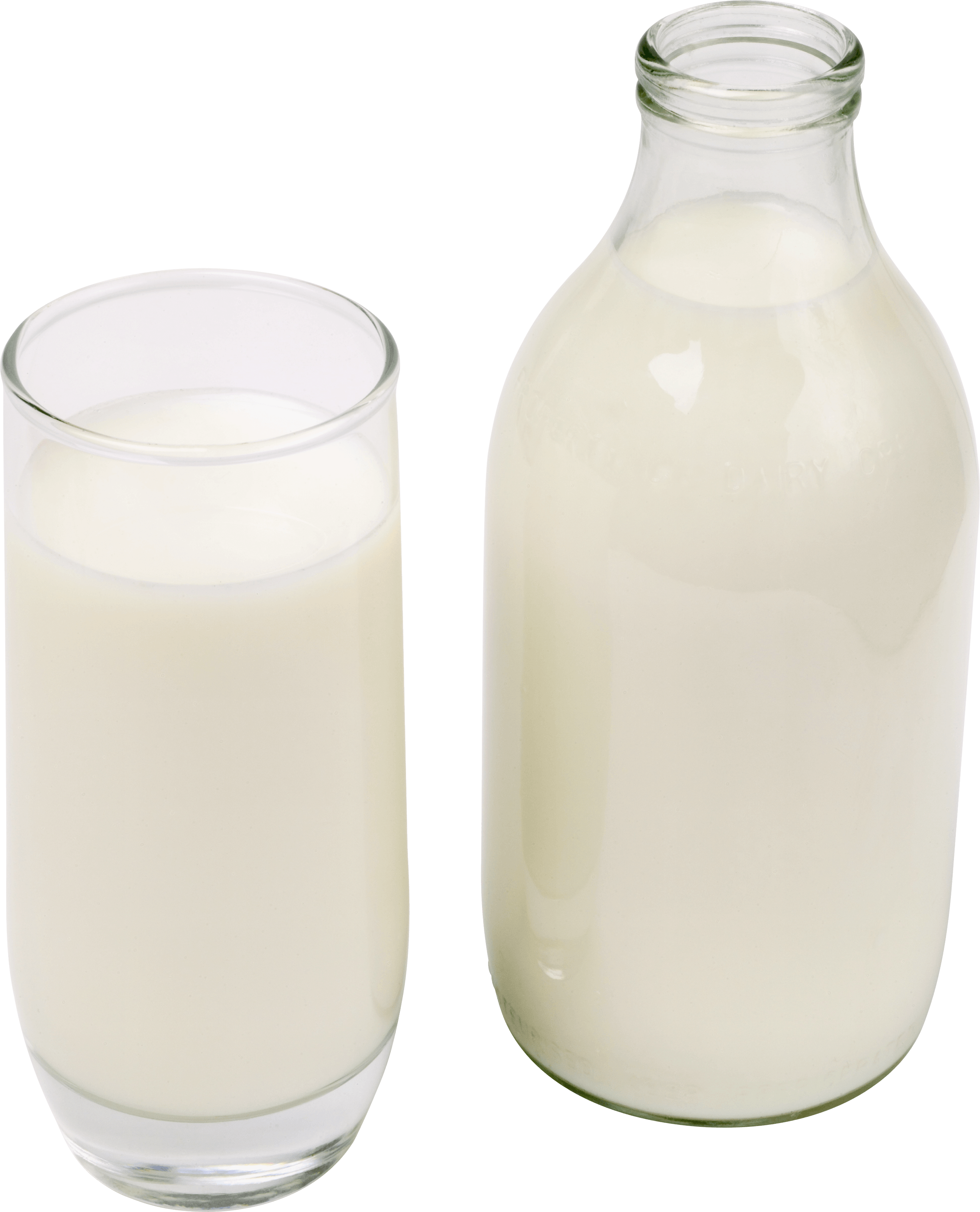 Milk Glass Bottle Transparent PNG Image