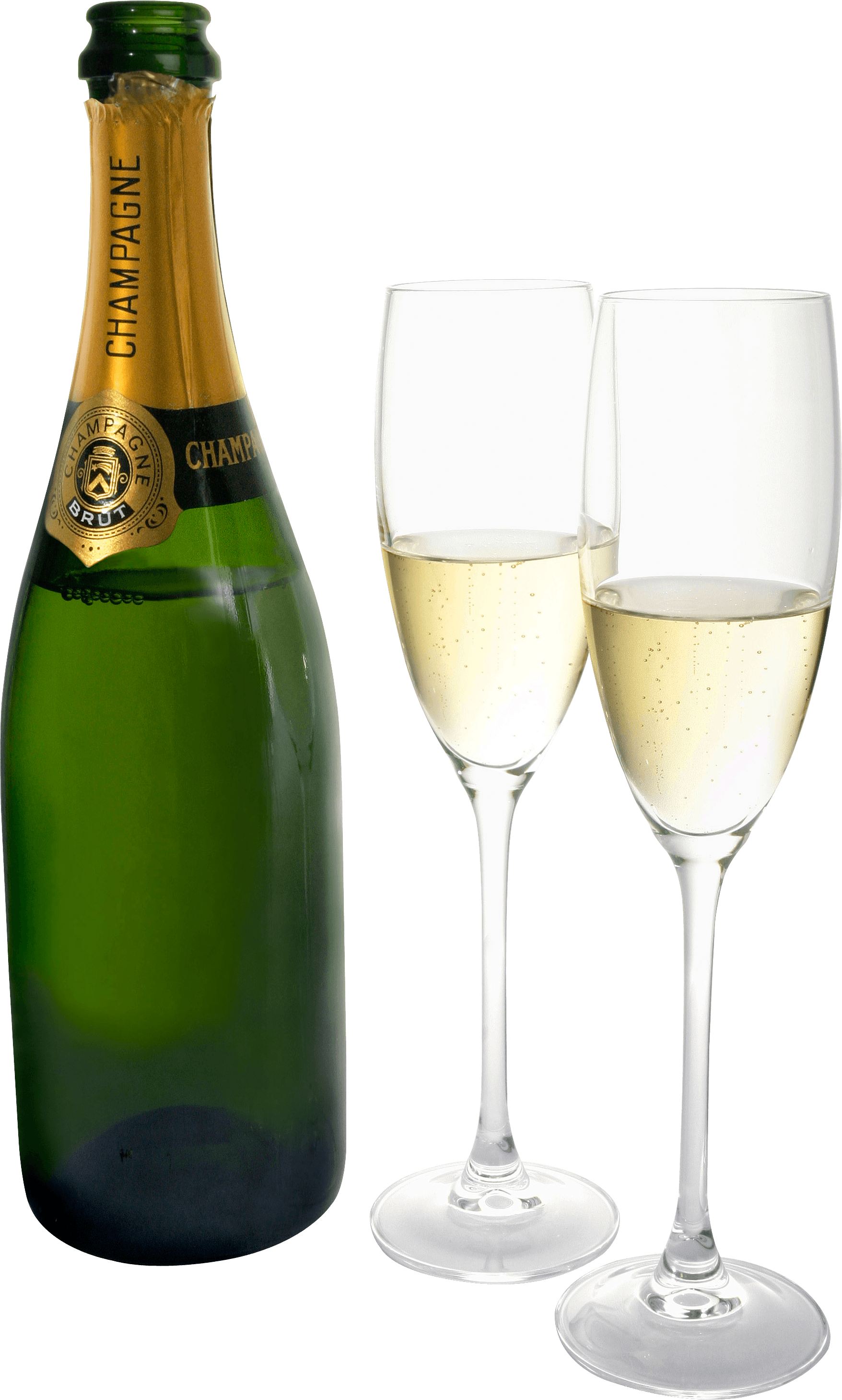 Champagne Bottle Transparent PNG Image