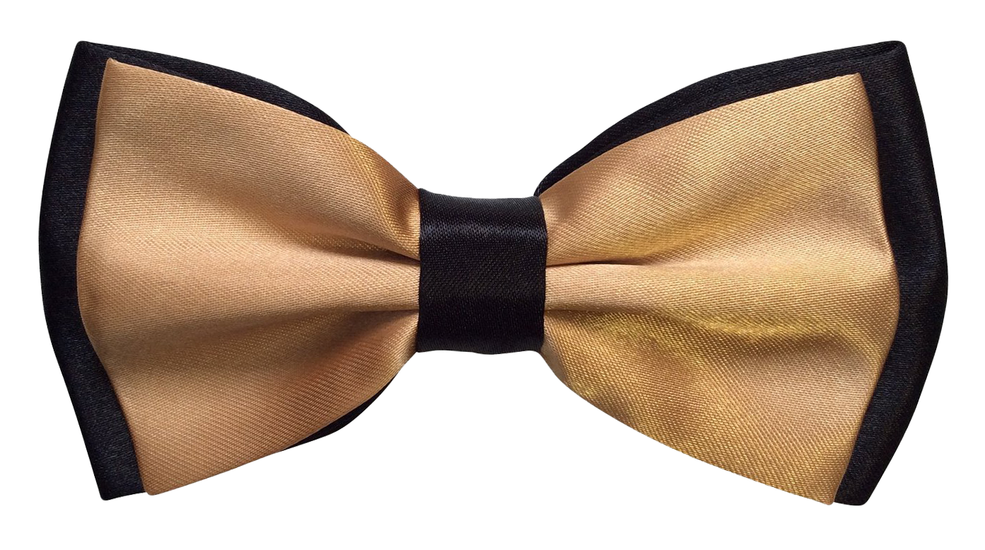 Tie Golden Bow Transparent PNG Image