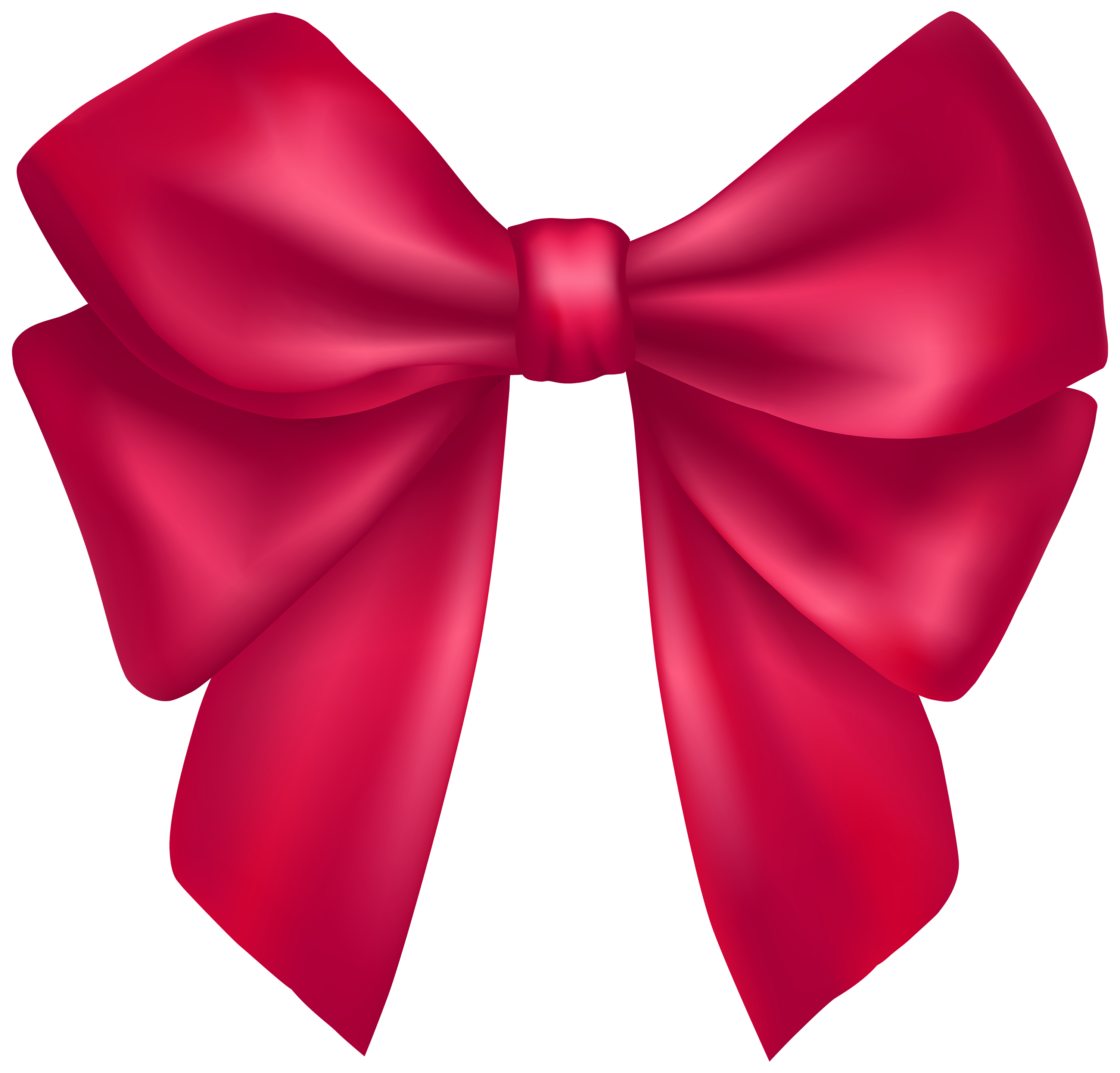 Pink Vector Bow Transparent PNG Image