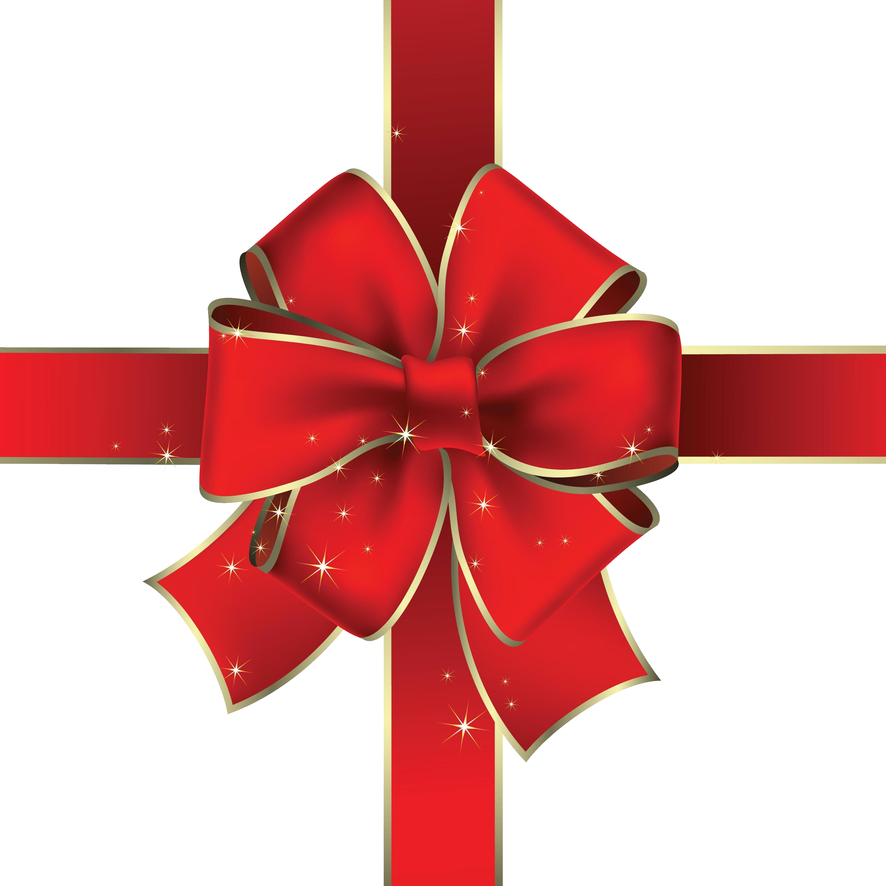 Present Red Bow Transparent PNG Image