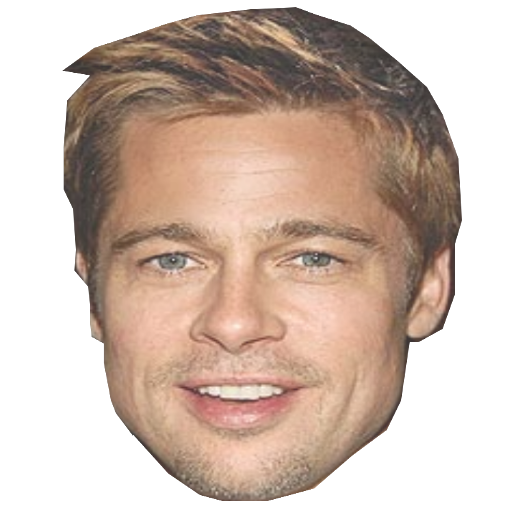 Brad Pitt Face File Transparent PNG Image