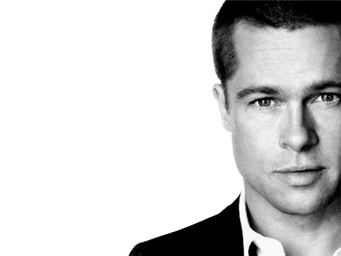 Brad Pitt Face Transparent PNG Image
