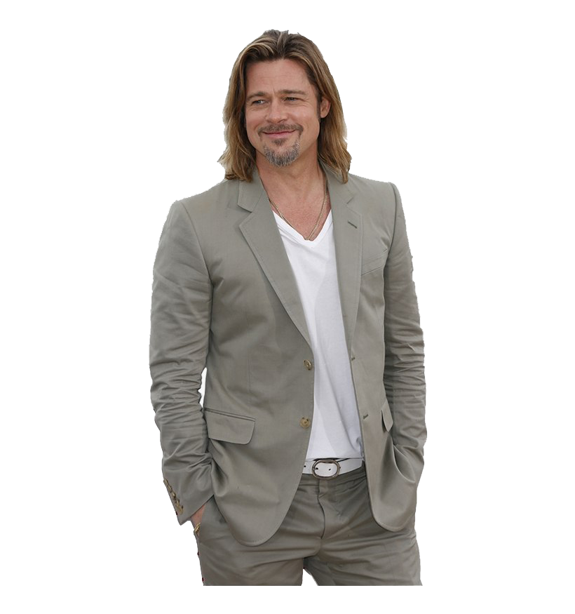 Hairstyle Pitt Brad Transparent PNG Image