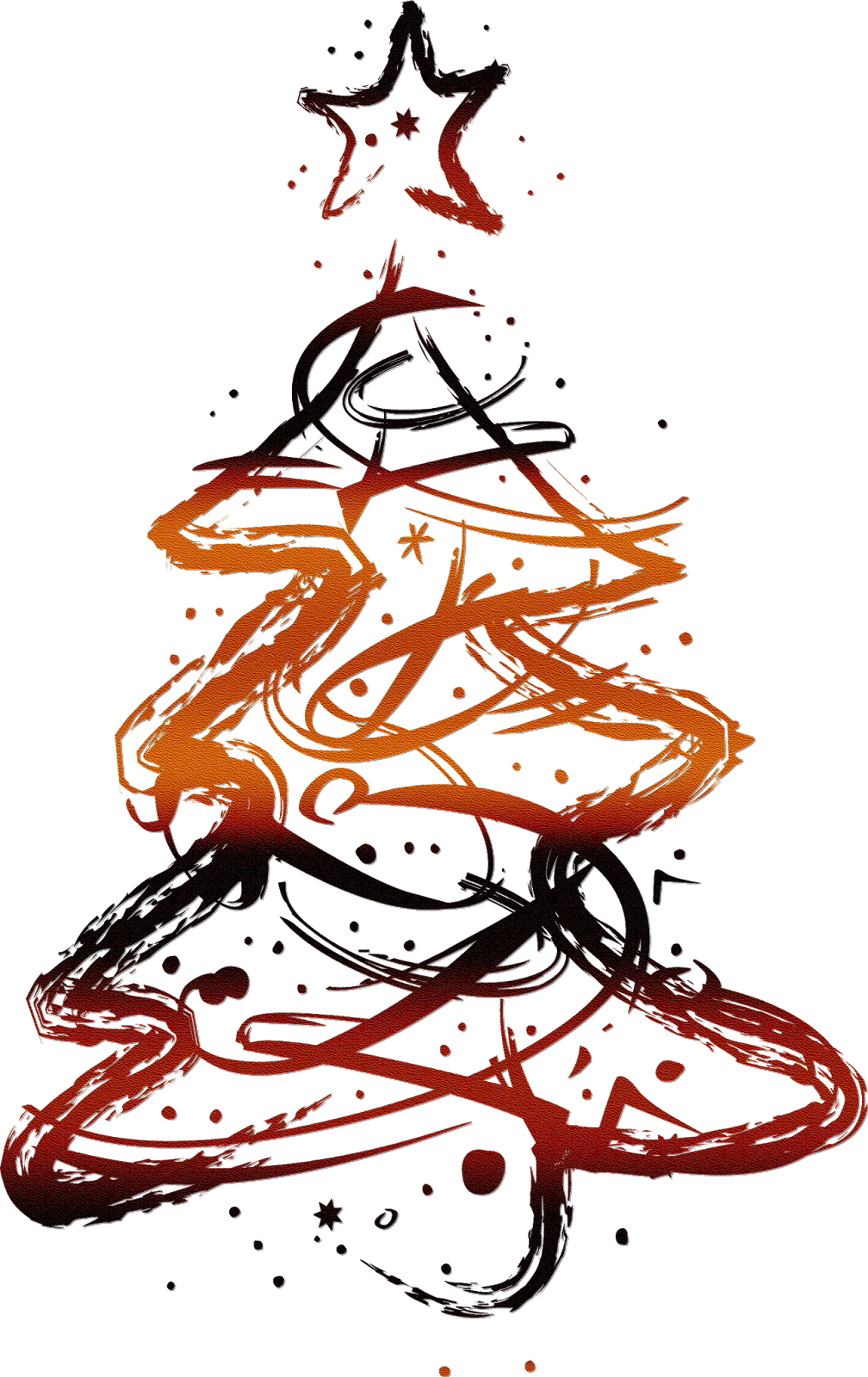 Decoration Calligraphy Tree Christmas Transparent PNG Image