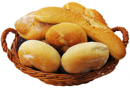 Basket Wicker Slices Bread Transparent PNG Image