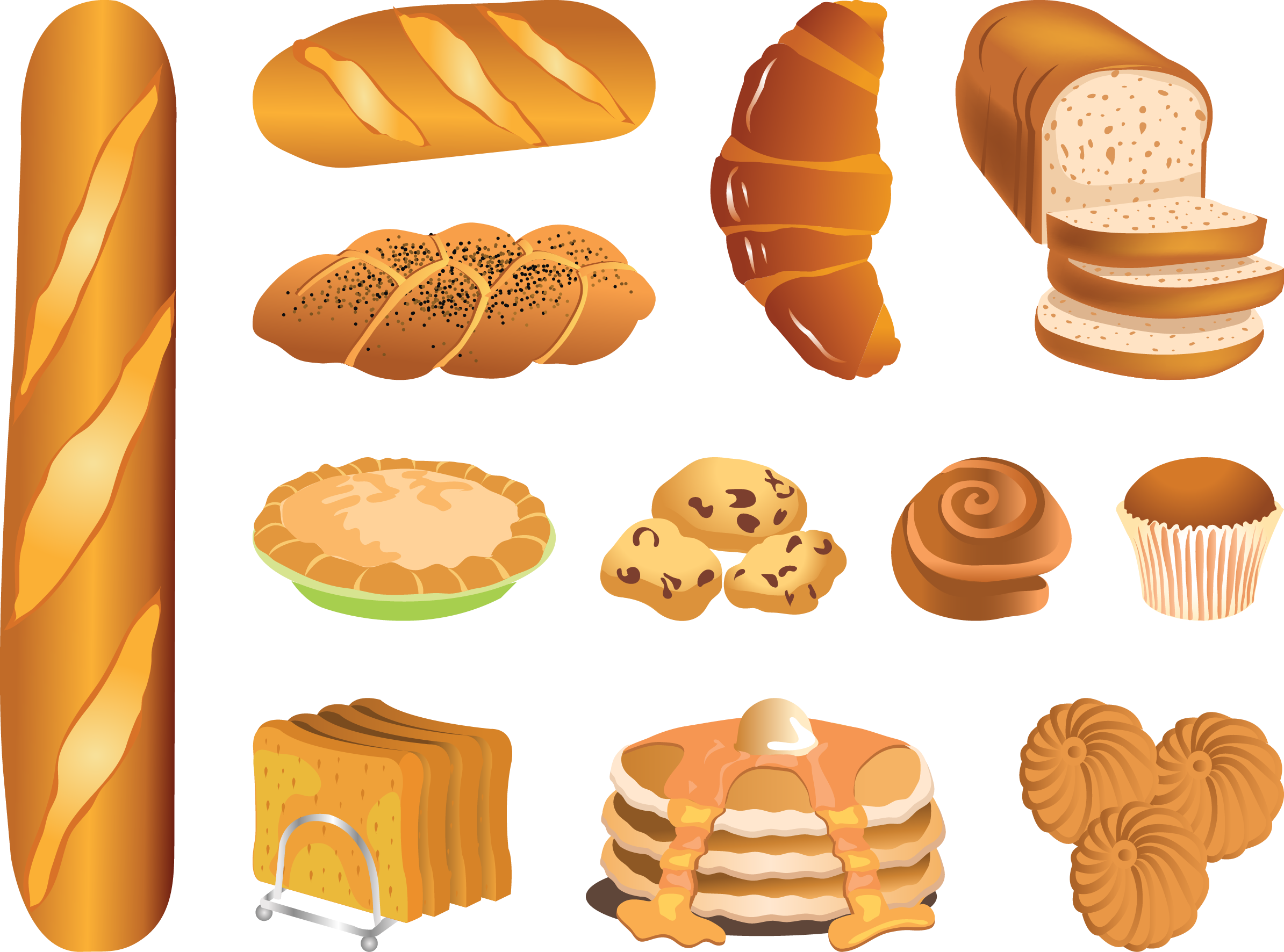 Croissant Vector Bread Transparent PNG Image