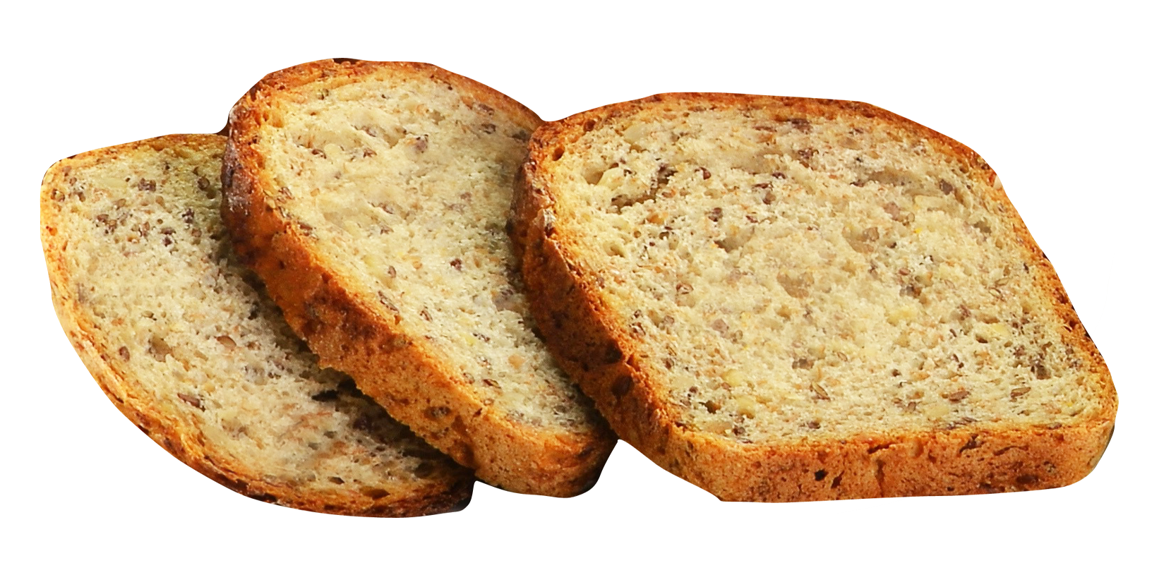 Multi Slices Grain Bread Transparent PNG Image