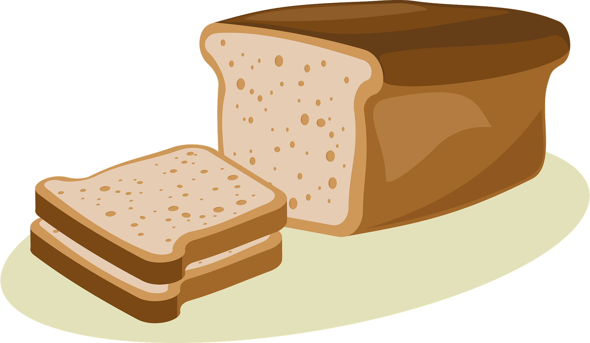 Slices Wheat Bread Transparent PNG Image