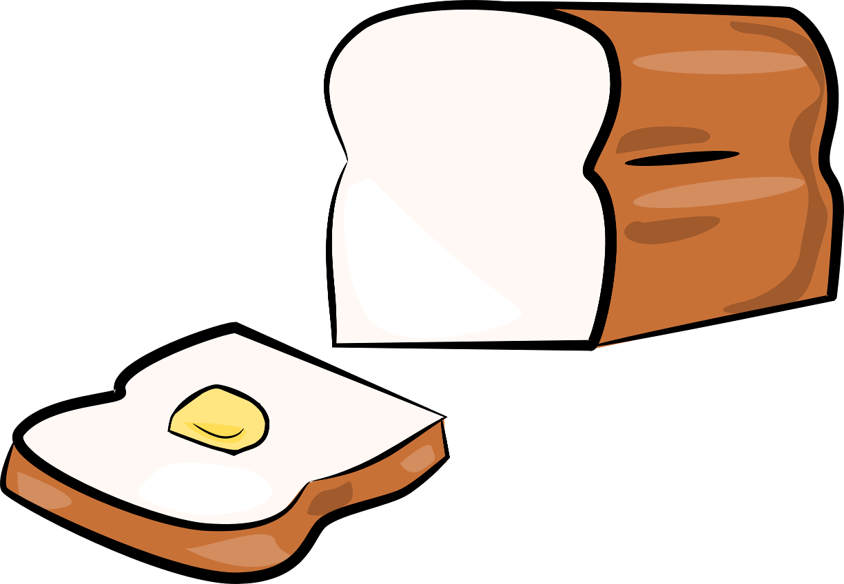 White Slices Bread Transparent PNG Image