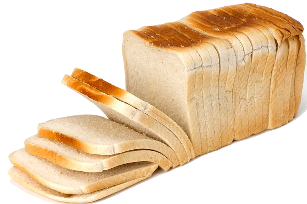 White Slices Bread Transparent PNG Image