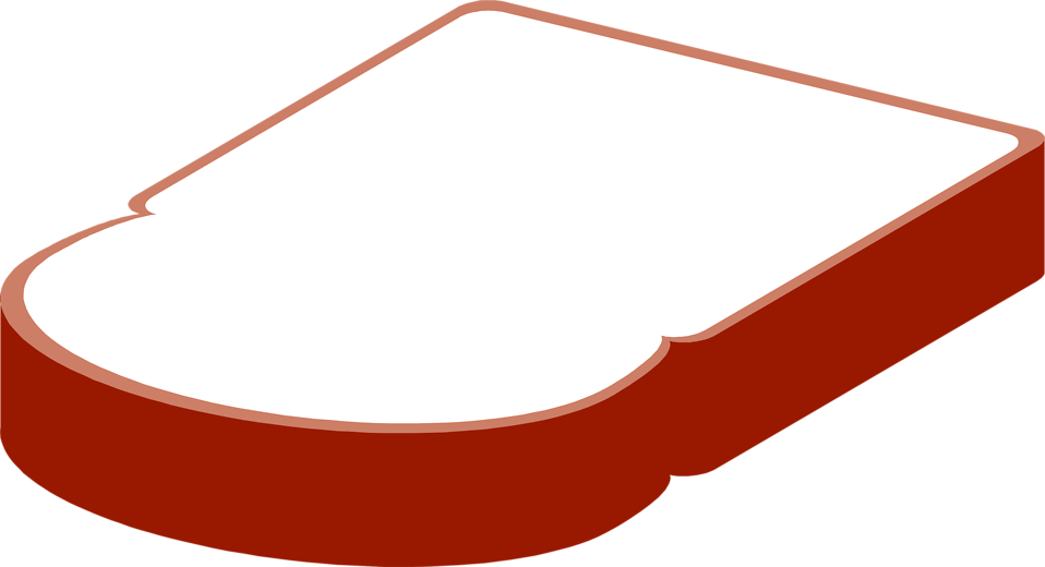 White Slices Bread Transparent PNG Image