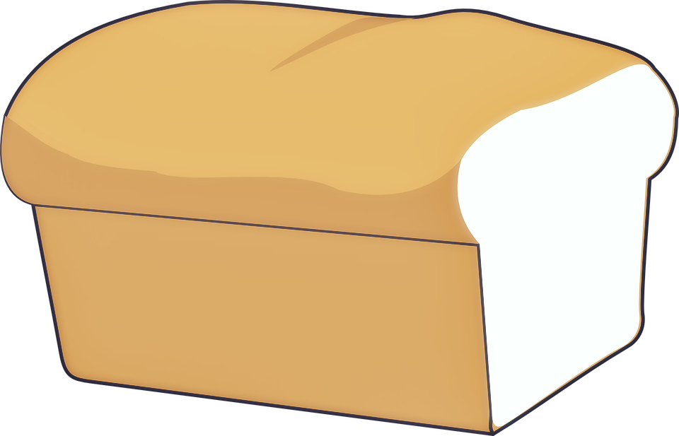 White Vector Bread Transparent PNG Image