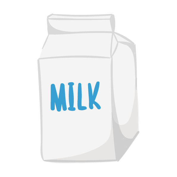 Painted Breakfast Vector Milk Transparent PNG Image