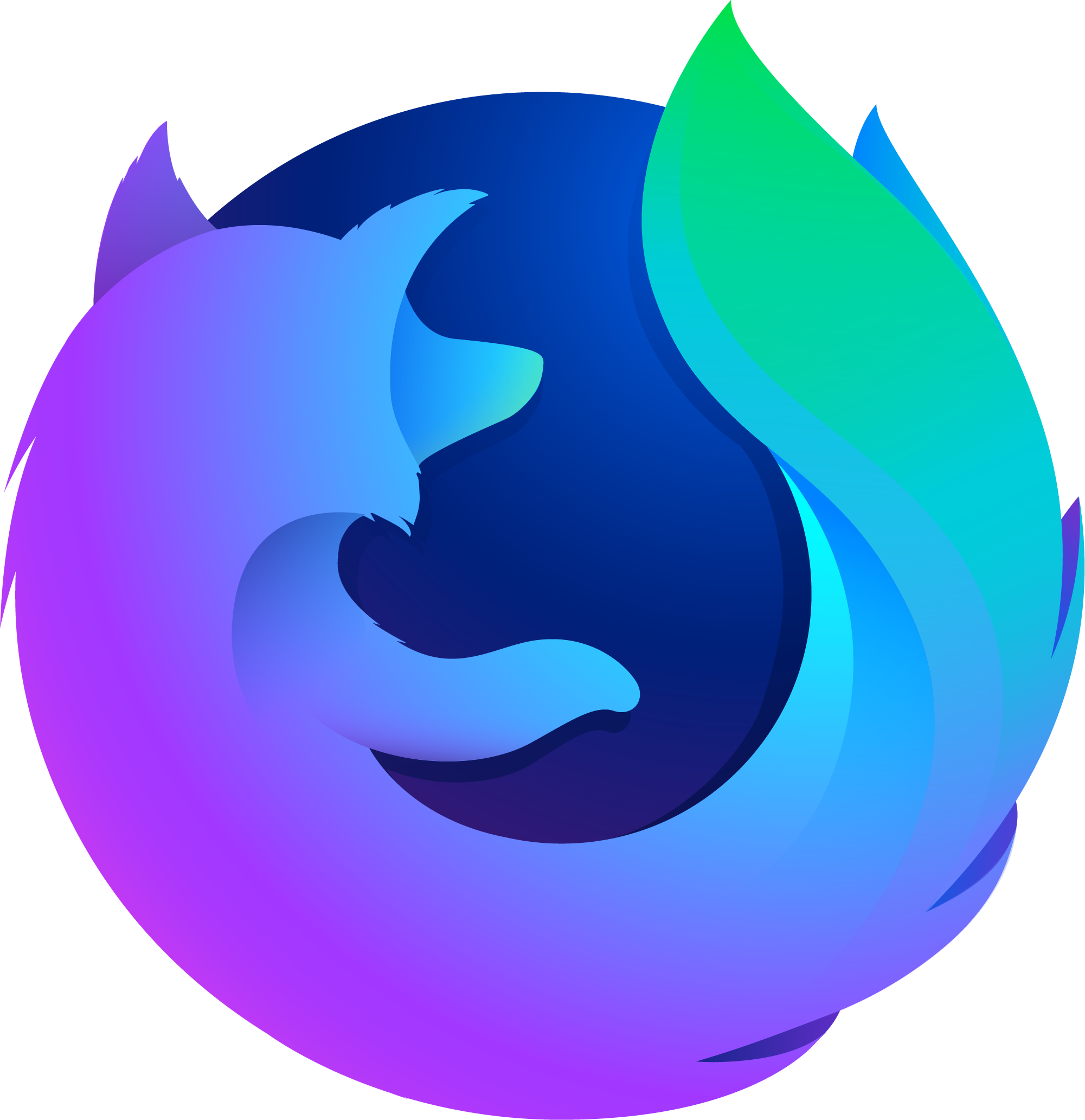 Purple Firefox Cool Transparent PNG Image