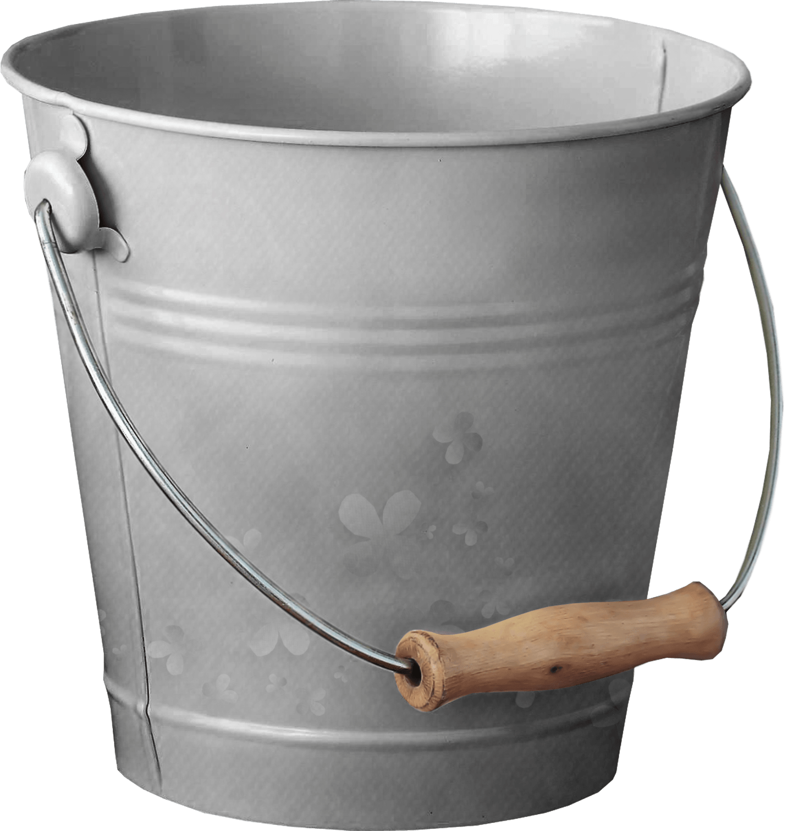 Iron Bucket Transparent PNG Image