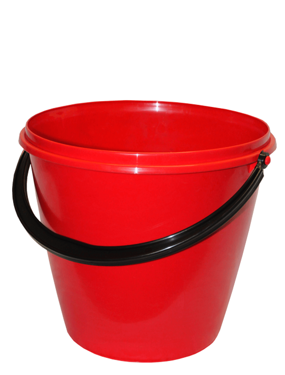 Plastic Red Bucket Transparent PNG Image