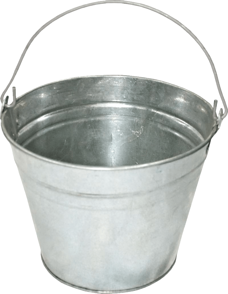 Iron Bucket Transparent PNG Image