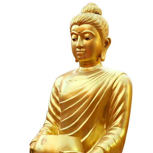 Golden Buddha Statue Transparent PNG Image
