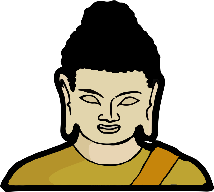 Vector Buddha Face Transparent PNG Image
