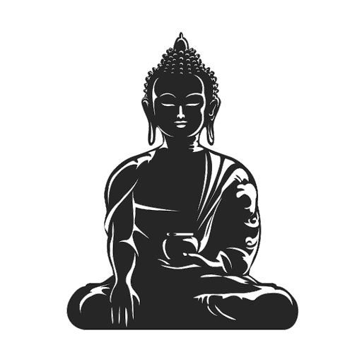 Vector Buddha Statue Transparent PNG Image