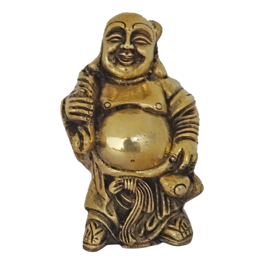 Golden Buddha Laughing Transparent PNG Image