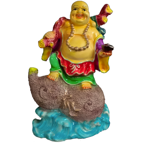 Golden Buddha Laughing Transparent PNG Image