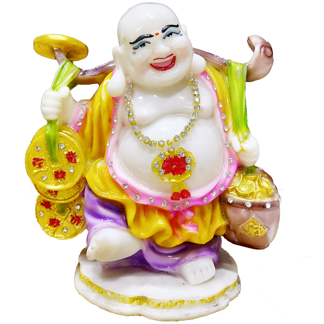 Pic Buddha Laughing Statue Transparent PNG Image
