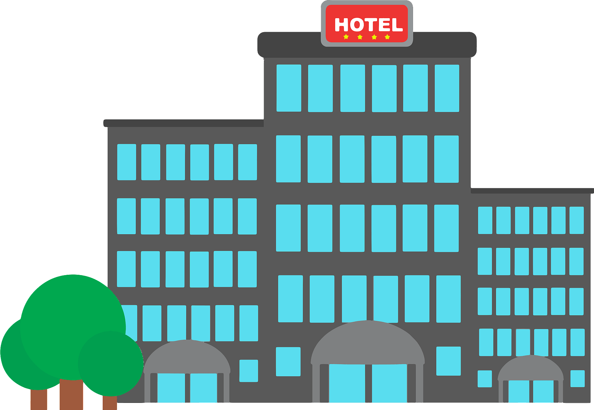 Building Hotel Transparent PNG Image