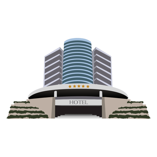Building Hotel Vector Transparent PNG Image