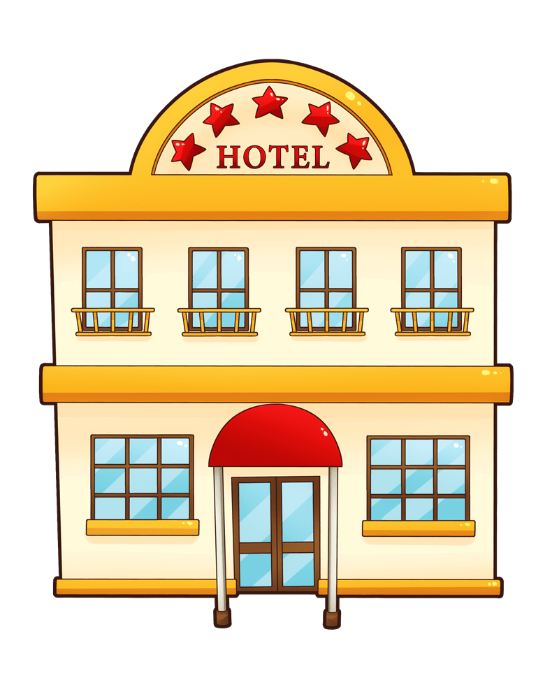 Building Hotel Vector Transparent PNG Image