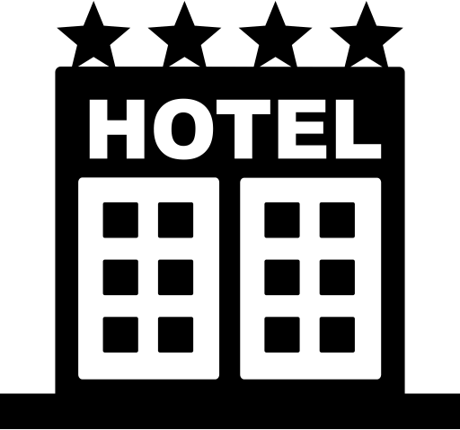 Building Hotel Silhouette Transparent PNG Image