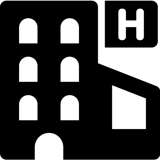 Building Hotel Silhouette Transparent PNG Image