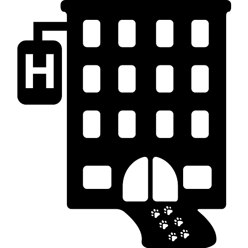 Building Hotel Silhouette Transparent PNG Image
