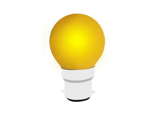 Bulb Yellow Transparent PNG Image