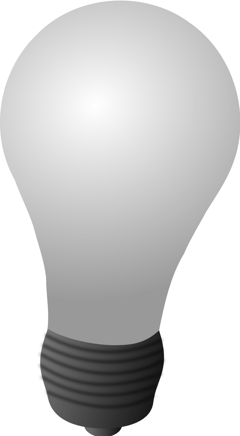 White Light Bulb Transparent PNG Image
