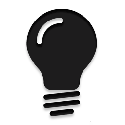 Black Bulb Transparent PNG Image