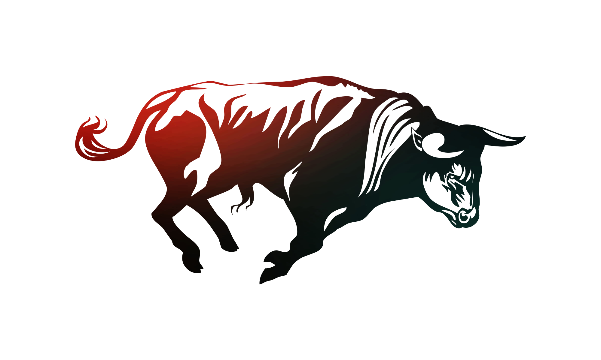 Angry Vector Bull Transparent PNG Image