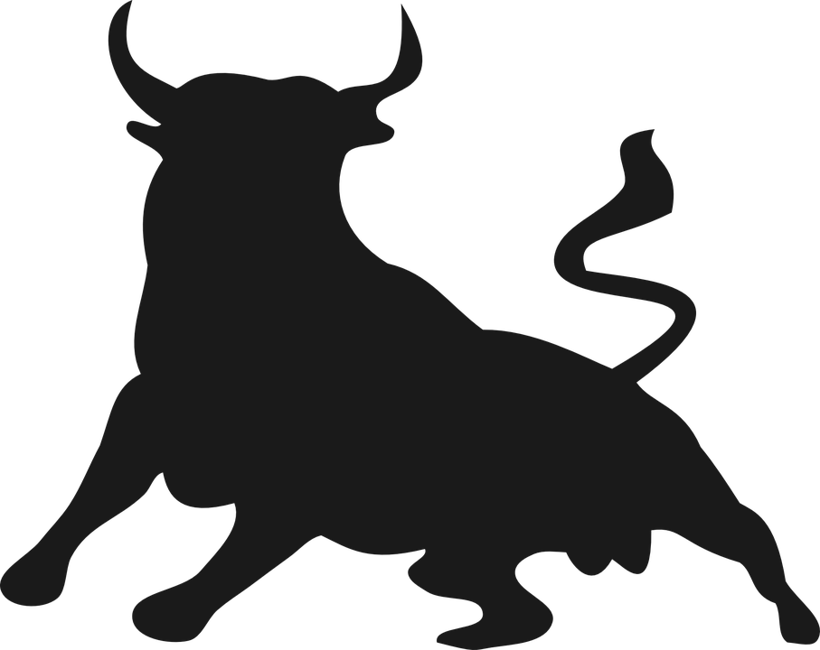 Vector Black Bull Transparent PNG Image