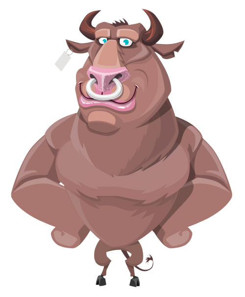 Vector Bull Face Transparent PNG Image