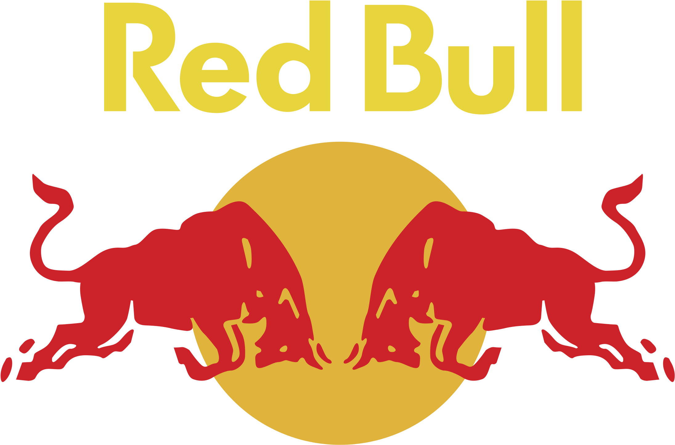 Vector Red Bull Transparent PNG Image