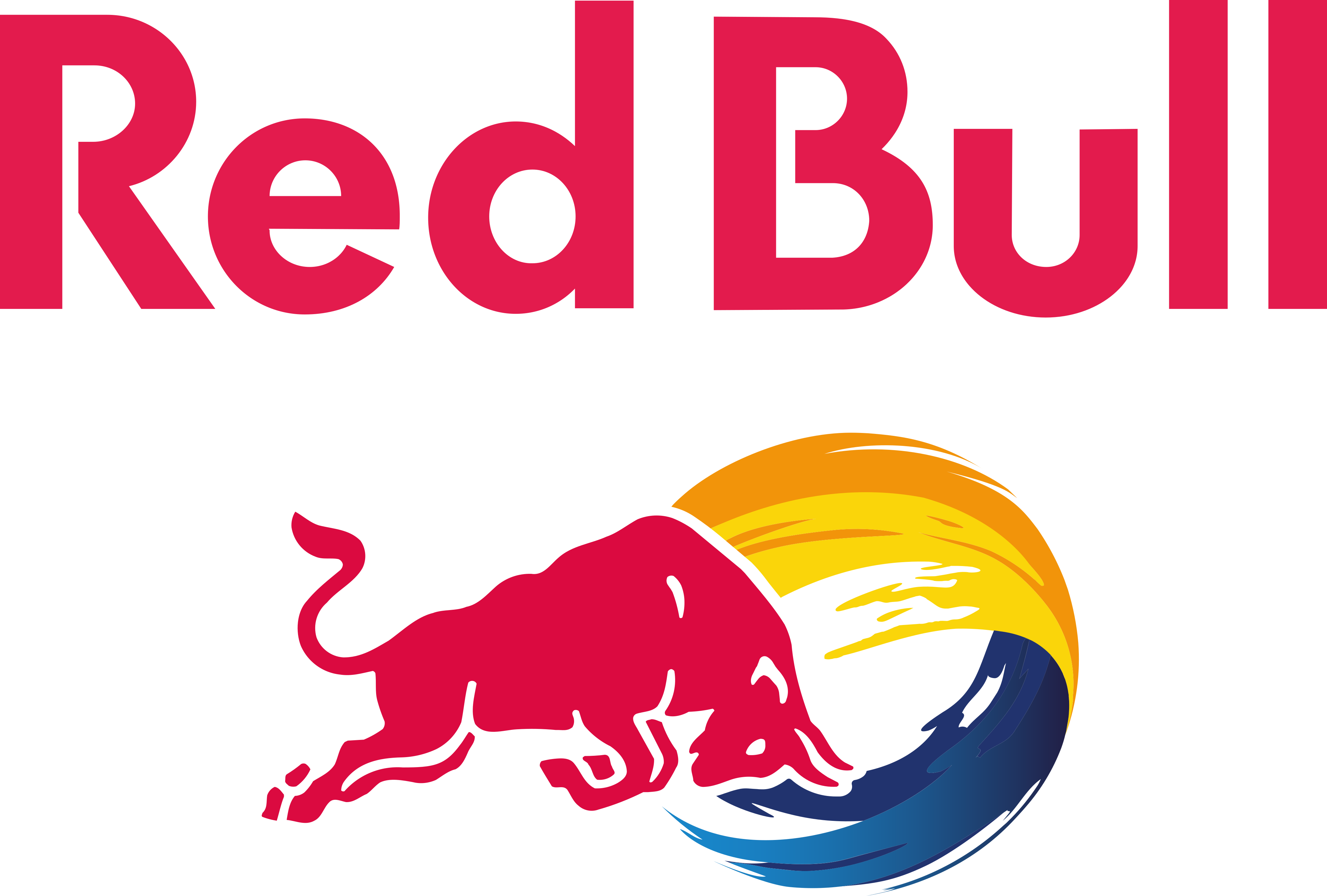 Vector Red Bull Transparent PNG Image