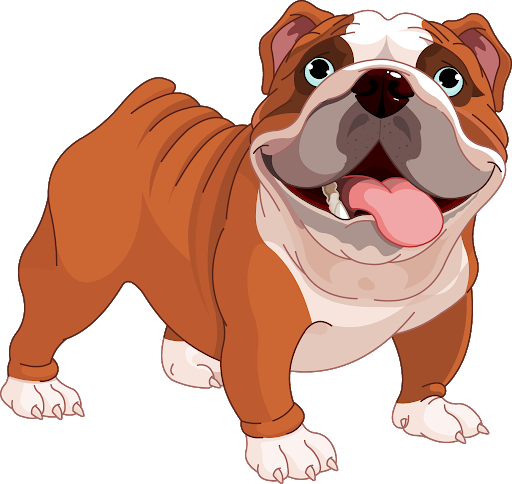 Standing Bulldog Transparent PNG Image