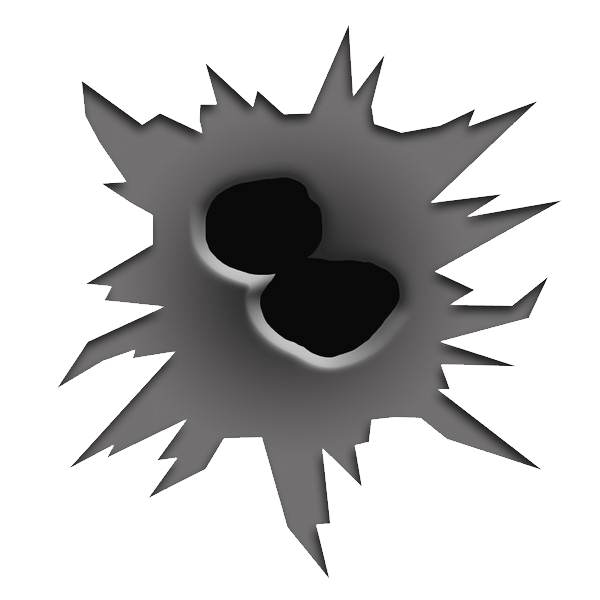 Bullet Shot Hole Transparent PNG Image