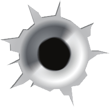 Bullet Shot Hole Transparent PNG Image