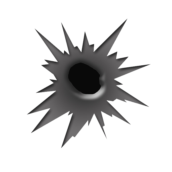 Bullet Shot Hole Transparent PNG Image